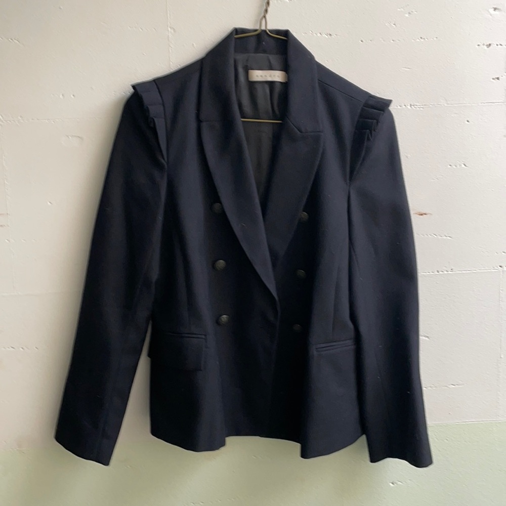 Sandro Double Breasted Blazer